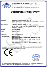 BecoEV's certification: Decoration of conformity